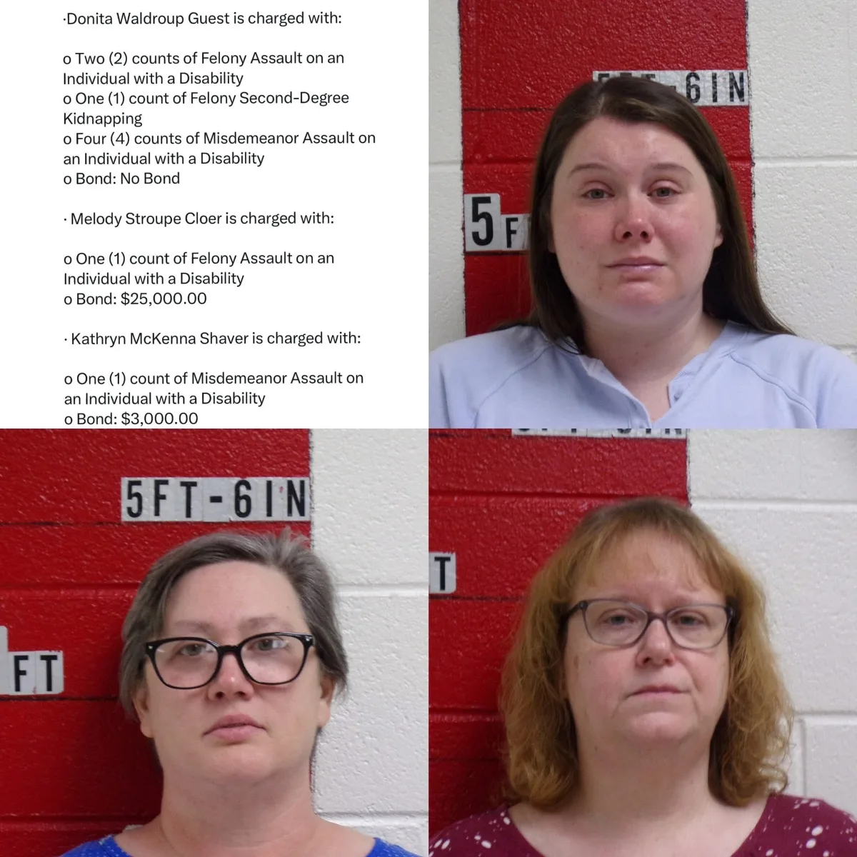 Ba giáo viên tại North Carolina bị truy tố sau cáo buộc hành hung học sinh khuyết tật