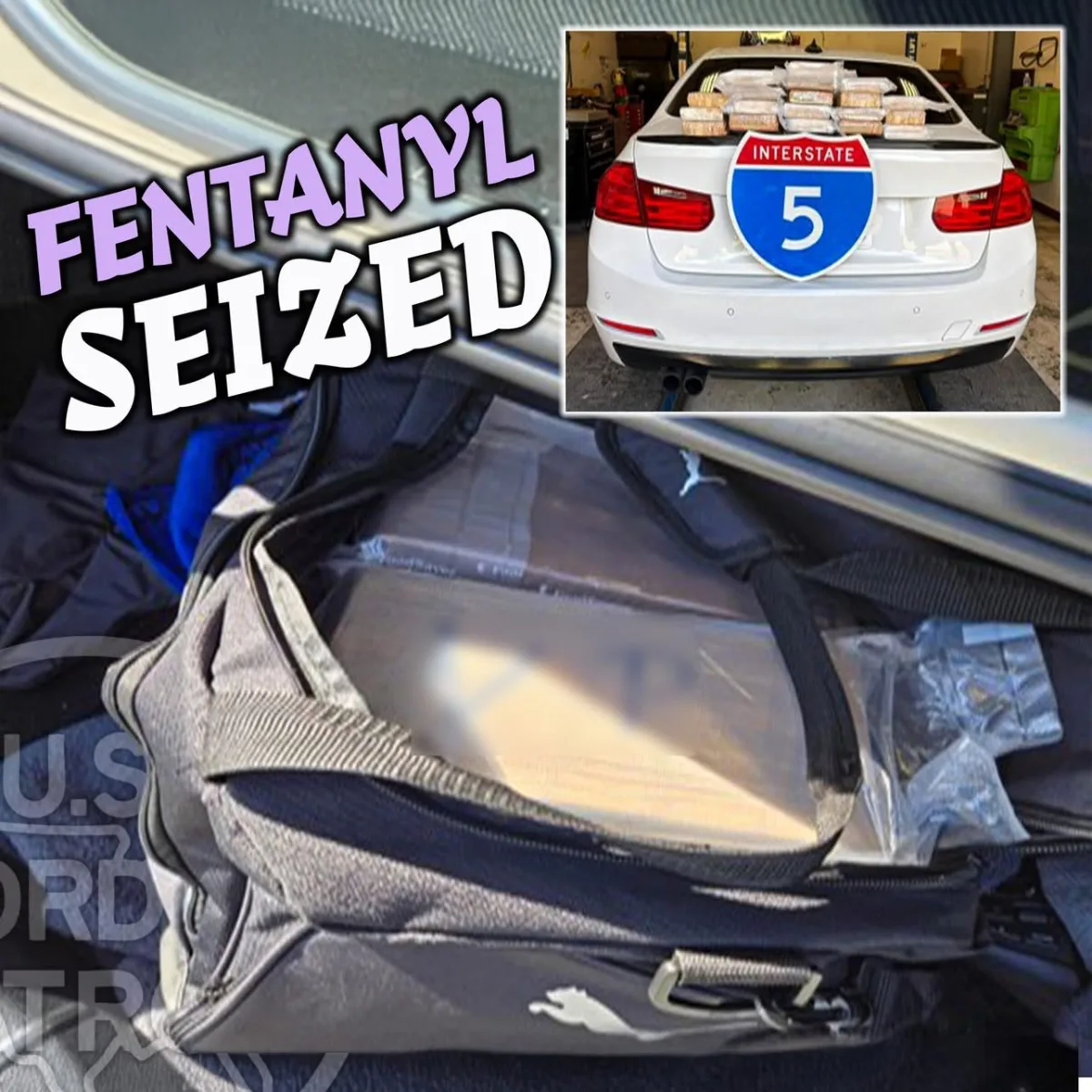 Chặn đứng thêm một chuyến vận chuyển chết người: Thu giữ 44 pound fentanyl tại California