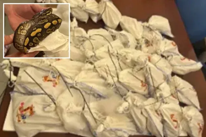 Chặn xe tải chở 39 con trăn sống lén vượt biên sang Mexico