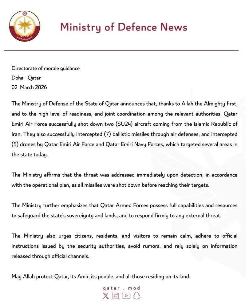 Qatar bắn hạ 2 máy bay Iran: Khối Hồi giáo đồng loạt quay lưng