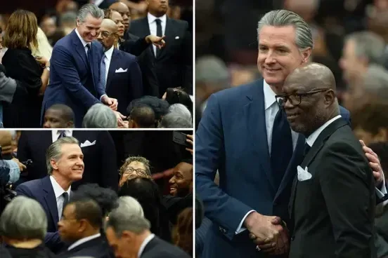 Thống đốc Gavin Newsom gây chú ý tại lễ tưởng niệm Jesse Jackson – cử chỉ của Obama khiến dư luận bàn tán về cuộc đua 2028