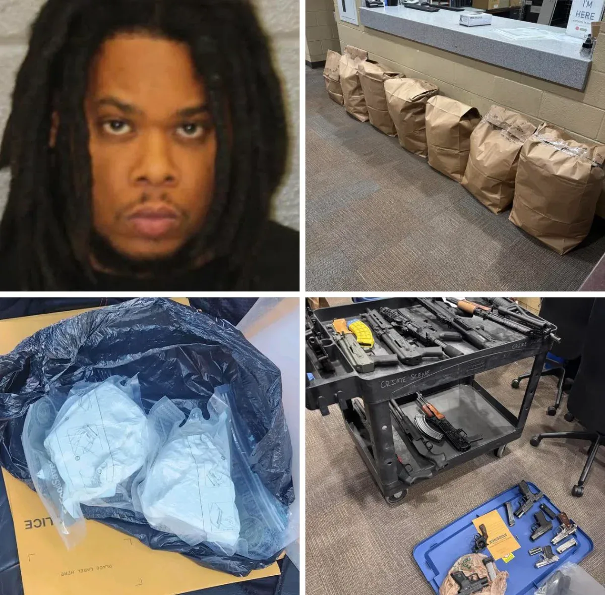 Thu giữ 77 pound ma túy và 18 khẩu súng trong chuyên án lớn tại Charlotte