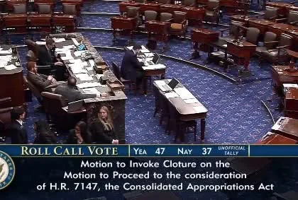 Thượng viện Mỹ ghi nhận nhiều nghị sĩ không tham gia bỏ phiếu trong phiên thông qua dự luật ngân sách